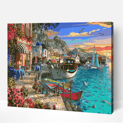 Port fleuri-PEINTURE PAR NUMERO