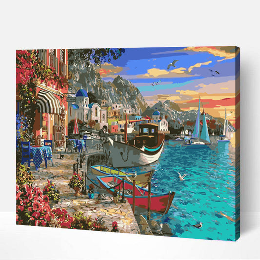 Port fleuri-PEINTURE PAR NUMERO
