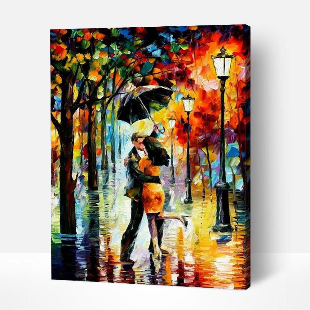 Danse sous la pluie-PEINTURE PAR NUMERO
