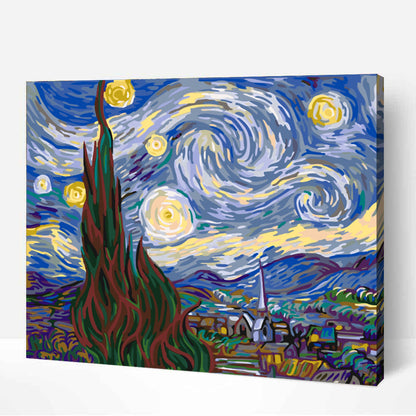 La nuit étoilé-PEINTURE PAR NUMERO