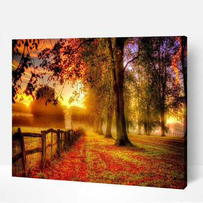 Autumn Forest-PEINTURE PAR NUMERO