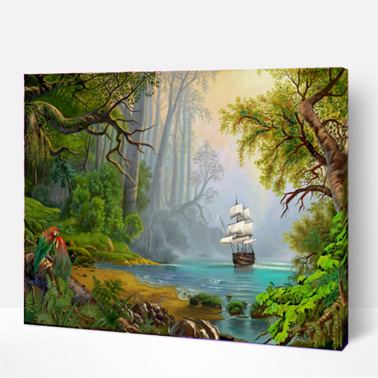 green forest-PEINTURE PAR NUMERO