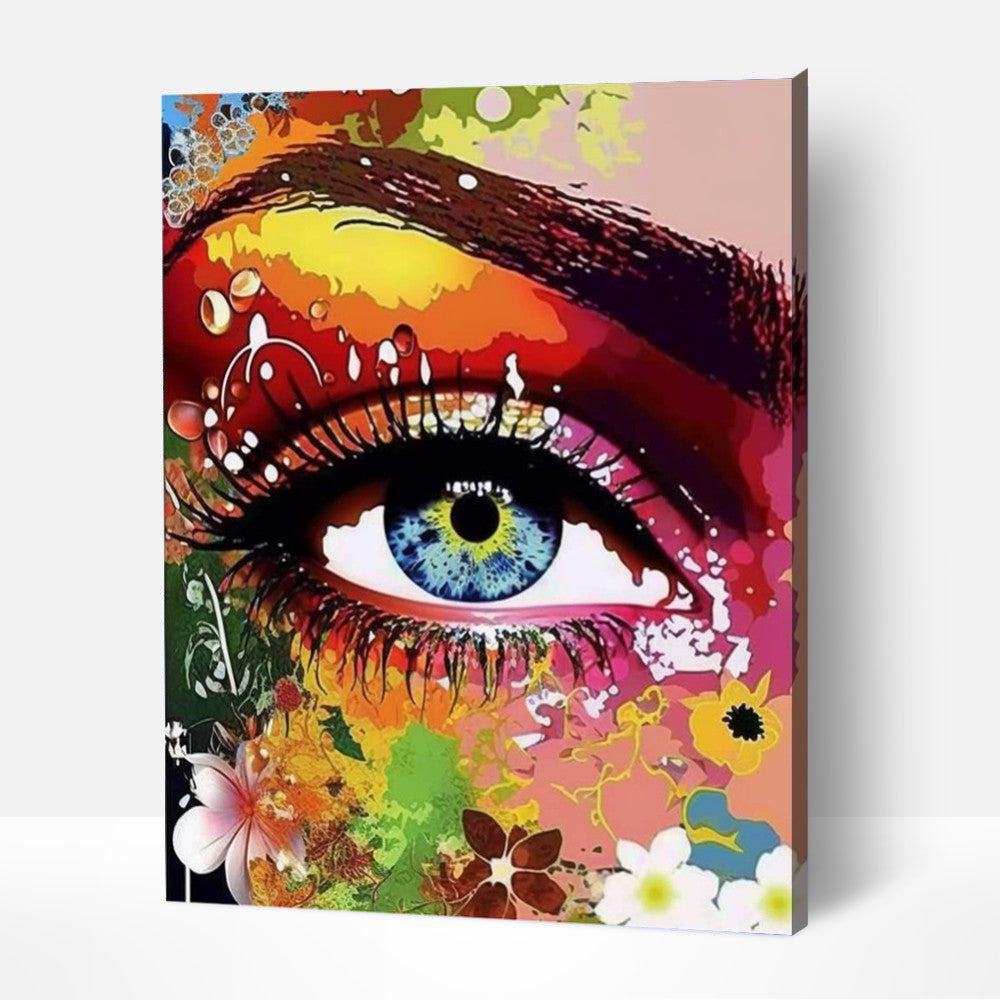 Blue eyes-PEINTURE PAR NUMERO