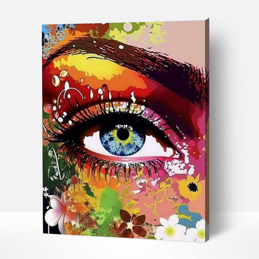 Blue eyes-PEINTURE PAR NUMERO