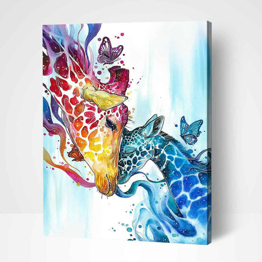 Giraffe Mother’s Love-PEINTURE PAR NUMERO
