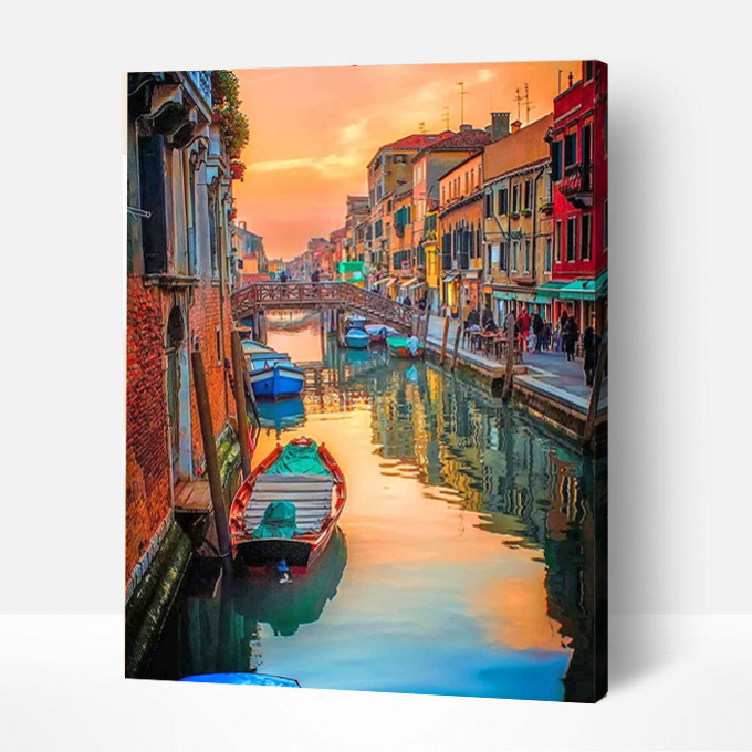 Morning in Venice- Peinture Par Numéros-PEINTURE PAR NUMERO