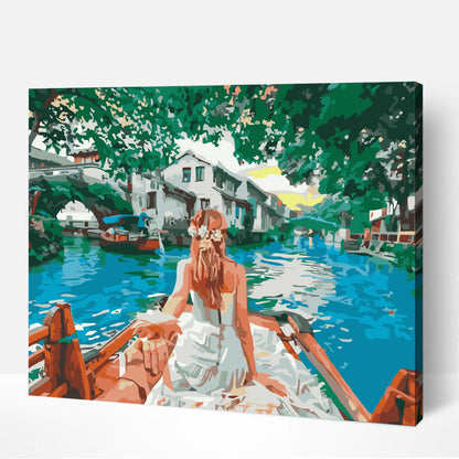 Balade Romantique Jeunes Mariés-PEINTURE PAR NUMERO