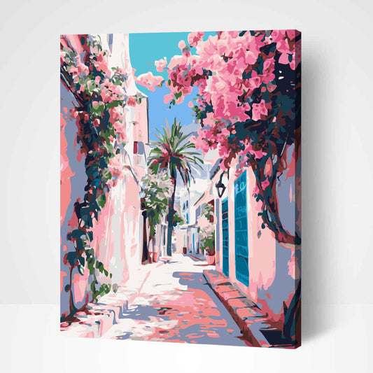 Ruelle fleurie-PEINTURE PAR NUMERO