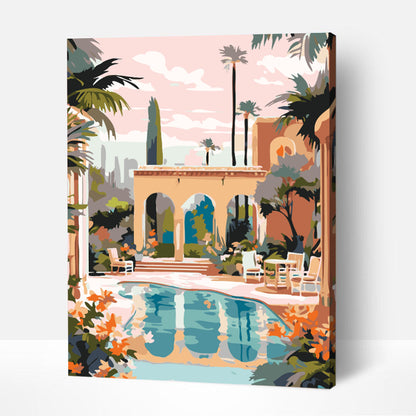 Villa luxeuse à Marrakech-PEINTURE PAR NUMERO