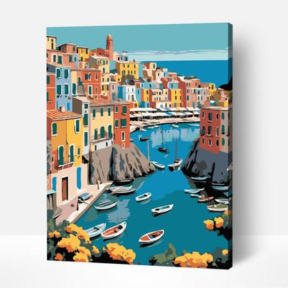 Village Italien-PEINTURE PAR NUMERO